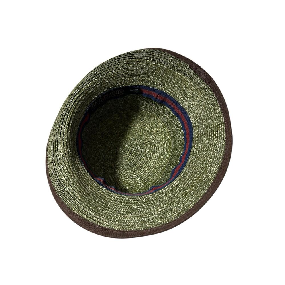 Goorin Bros Women's Hat Ms. Melissa Cloche Wheat Straw Hat Olive Green Rare HTF - Picture 4 of 13